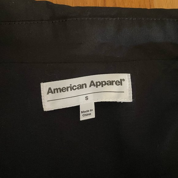 American Apparel Belted Trench in Black - Picture 5 of 7